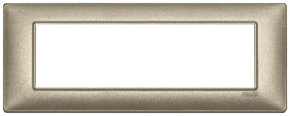 VIMAR PLANA PLACCA 7 MODULI METALLO COLORE BRONZO METALLIZZATO 14657.70 Compra Adesso