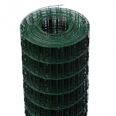 Spedito Oggi Rete zincata elettrosaldata plasticata Green Net, maglia 76x63mm, Altezza 100cm