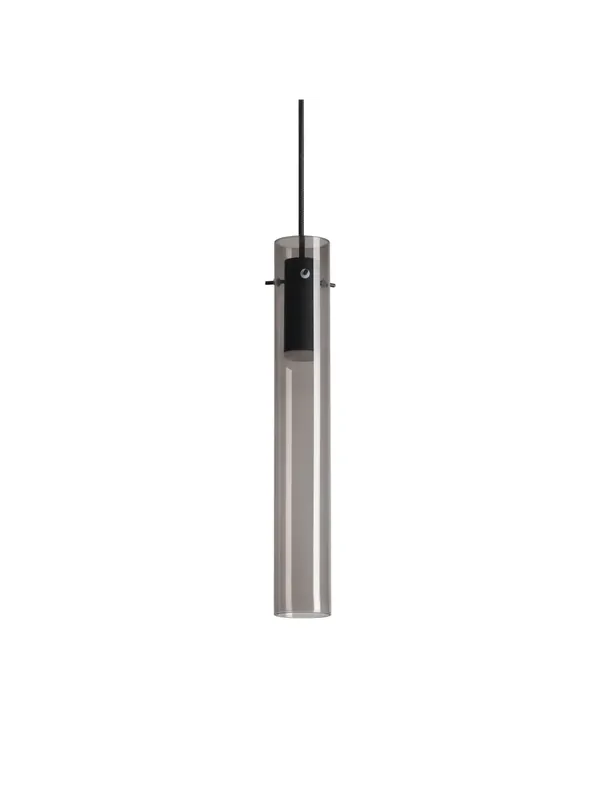 Lampadario a sospensione moderno a led design cilindro fumè DL1917 Più Venduto