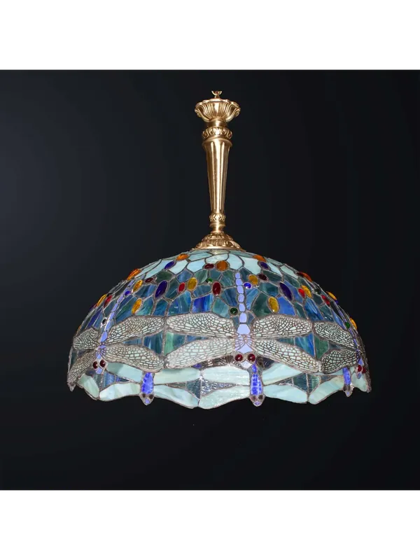 Super Prezzo Lampadario a sospensione classico in ottone tiffany a 1 luce BGA 3619