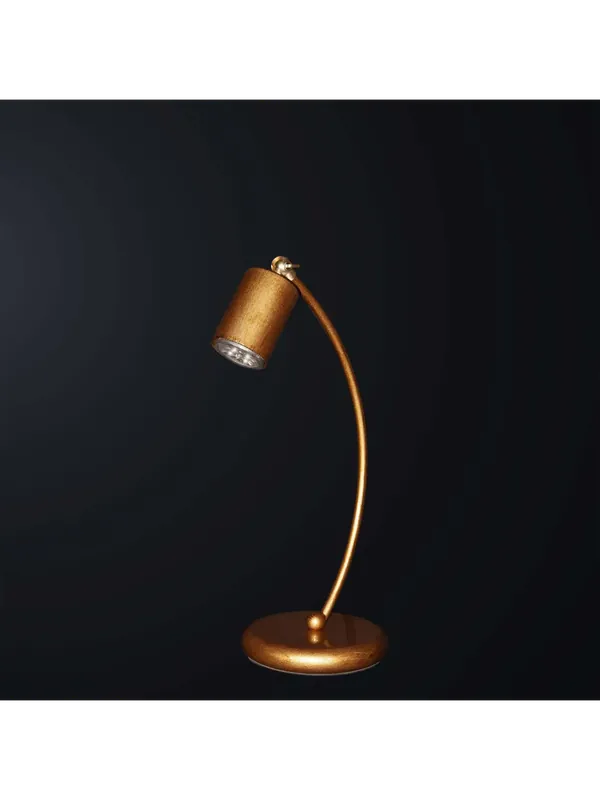 Quantità Limitata Lumetto lampada classica in ferro battuto oro con snodo a 1 luce BGA 3606