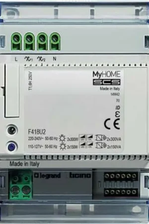 Nuova Collezione BTICINO MYHOME DIMMER UNIVERSALE 2 USCITE BUS F418U2