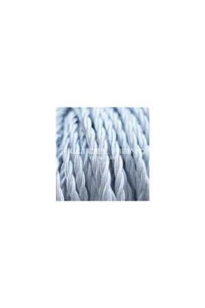 Sconto Cavo lampadari treccia stoffa seta 2x0,75mm bianco ottico