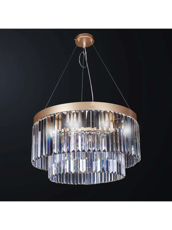 Lampadario contemporaneo in metallo e cristallo a 8 luci BGA 3574-8 Novità