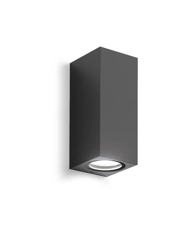 Professionale Gea Luce GES914 grigio antracite lampada da parete per esterno