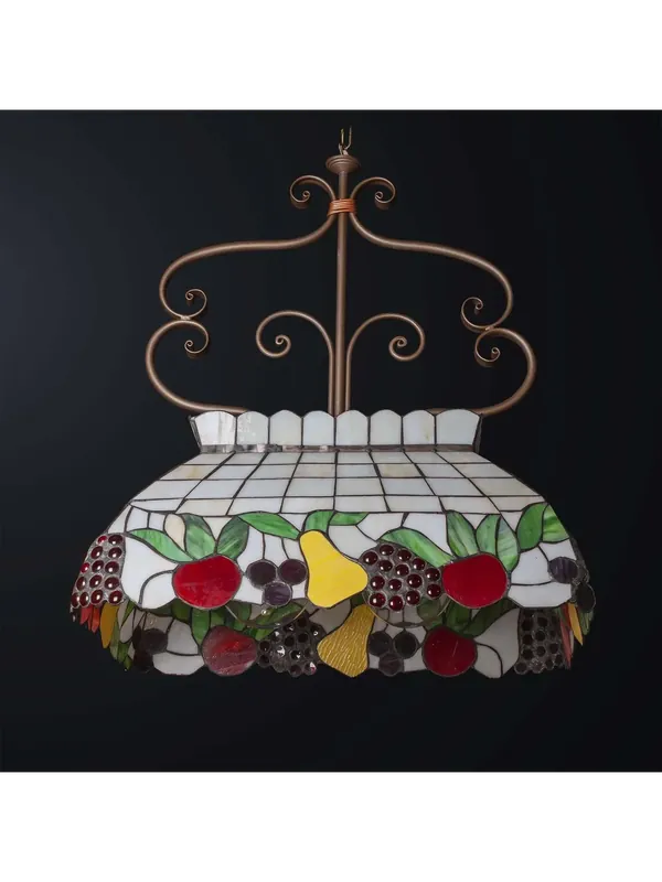 Prezzo Conveniente Lampadario classico in vetro tiffany a 2 luci BGA 3549-s2