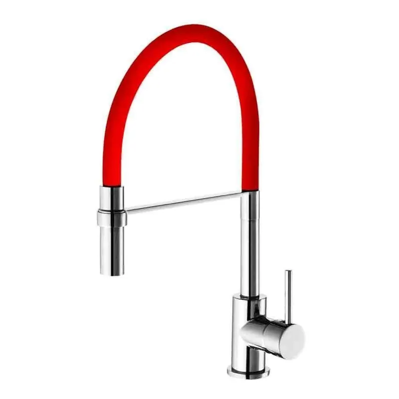 Soddisfatti O Rimborsati IDRO-BRIC RUBINETTO MISCELATORE MIX LAVELLO BOCCA ALTA SERIE WINTER COLORE ROSSO SCARUB0779RO