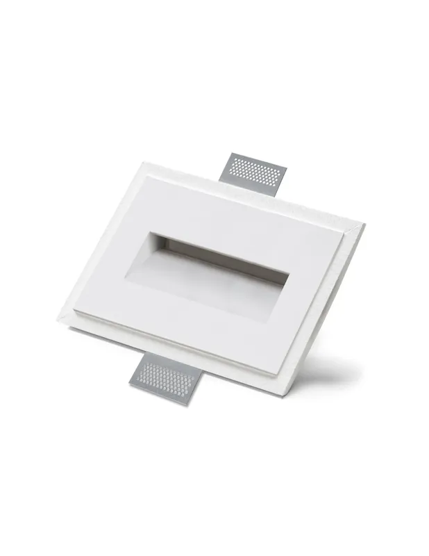 4155B faretto segnapasso per cartongesso e muratura di 9010 Spedito Oggi
