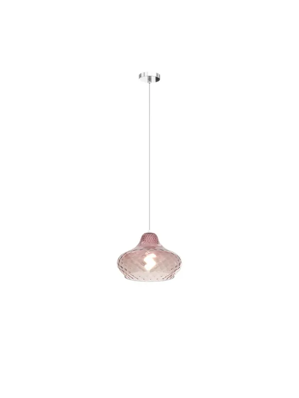 Lampadario a sospensione moderno con vetro rubino a 1 luce tpl 0977 Compra Online