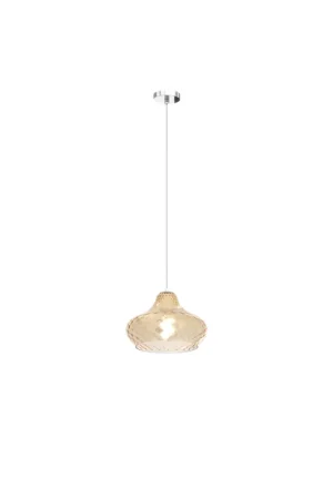 A Buon Prezzo Lampadario a sospensione moderno con vetro ambra a 1 luce tpl 0976