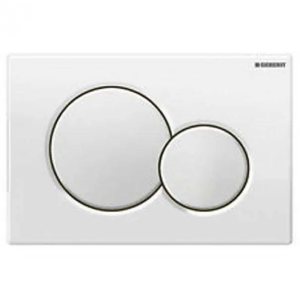 Prezzo Basso IDRO-BRIC PLACCA SIGMA01 BIANCA 2 TASTI SCACAS0102PL