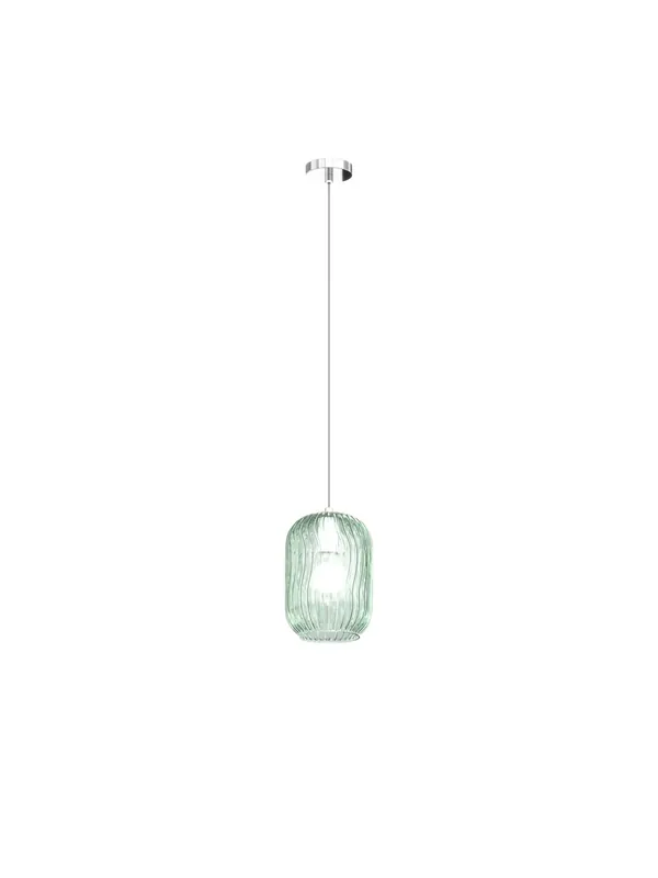 Pagamento Sicuro Lampadario a sospensione moderno con vetro verde a 1 luce tpl 0961