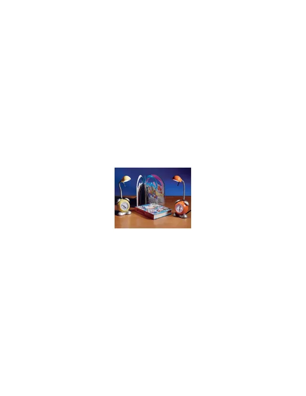 Lampada da tavolo alogeno orientabile con orologio 12v-20w Prezzo Scontato