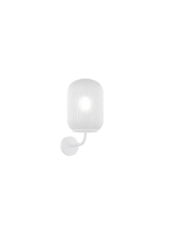 Applique da parete moderno bianco con vetro a 1 luce tpl 0955 Prezzo Basso