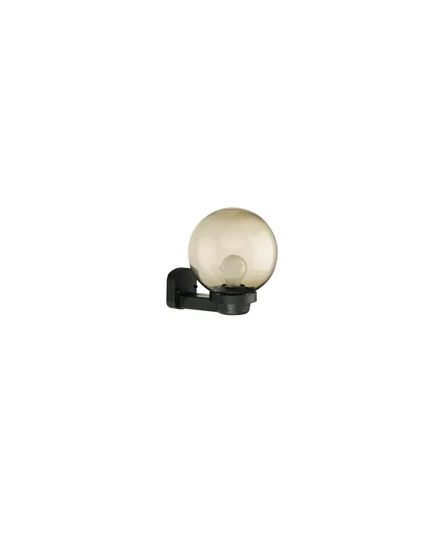 Prezzo Di Fabbrica Applique parete braccio nero sfera d.20 fume 1200-25