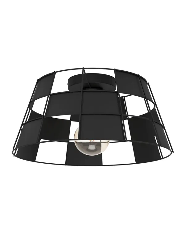 Plafoniera moderna design nero a 1 luce GL1766 Ultima Occasione
