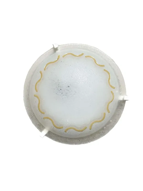 Plafoniera classica in vetro d.30cm ambra a 1 luce coll. marea Economico