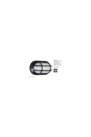 Plafoniera ovale gabbia tartaruga nero e27 60w ip44 Non Perdere