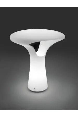 Compra Oggi Stesso Vistosi Ferea LT lampada da tavolo di design con vetro bianco satinato