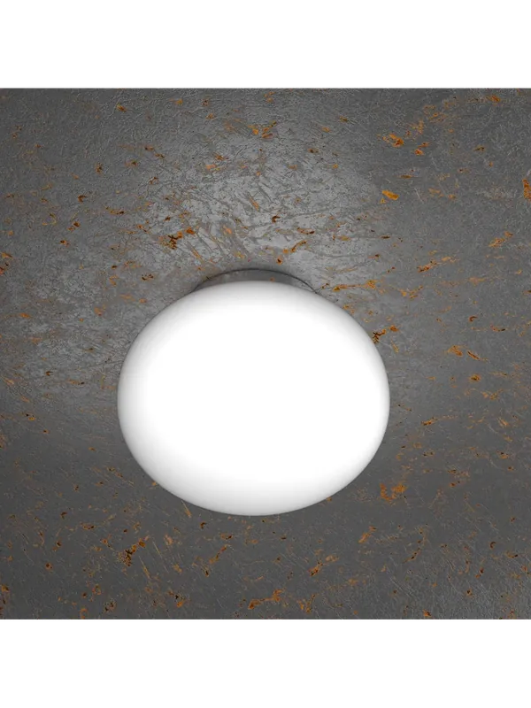Plafoniera moderna in vetro bianco sfera d.28cm a 1 luce tpl 0988 Consegna Rapida