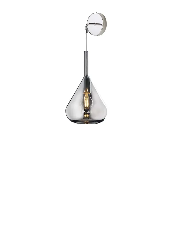Prezzo Scontato Applique moderno sospeso con vetro soffiato fumè a 1 luce tpl 0944