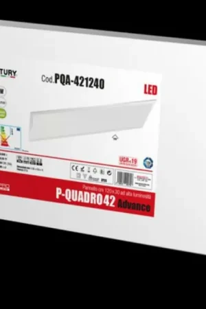 CENTURY PANNELLO LED P-QUADRO 42W LUCE NATURALE 4000°K 120X30 PQ-421240 PQA-421240 Saldi