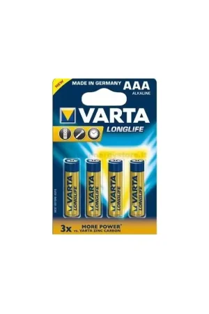 varta ministilo alcalina aaa longlife extra x4 1,5v VARTA 4103101414 Ultime Pezzi