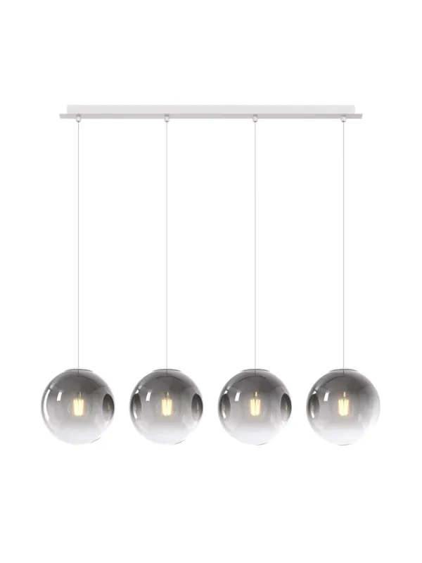Lampadario a sospensione moderno sfere in vetro soffiato a 4 luci tpl 0933 Offerta Speciale
