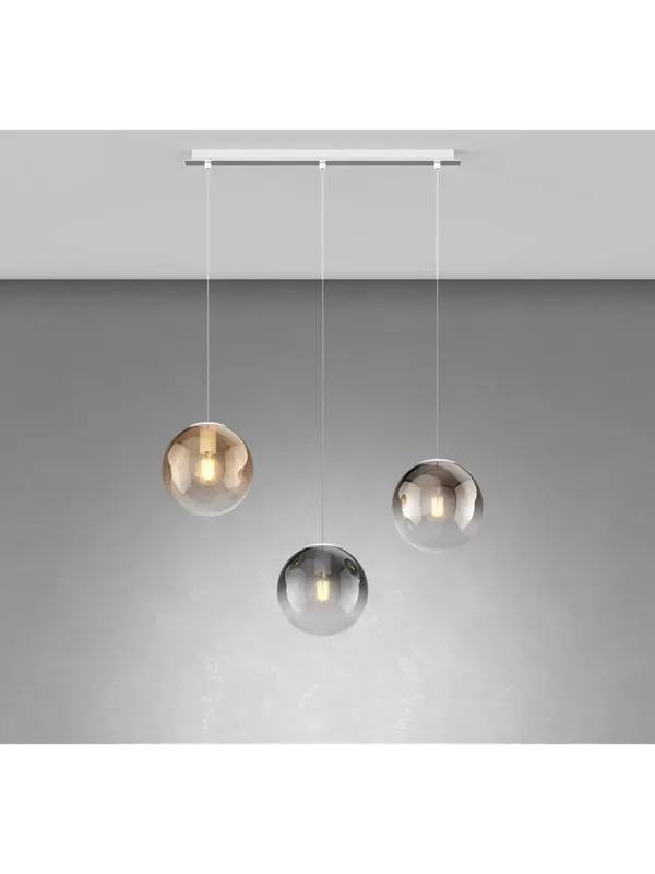 Scelto Dai Clienti Lampadario a sospensione moderno sfere in vetro soffiato a 3 luci tpl 0932