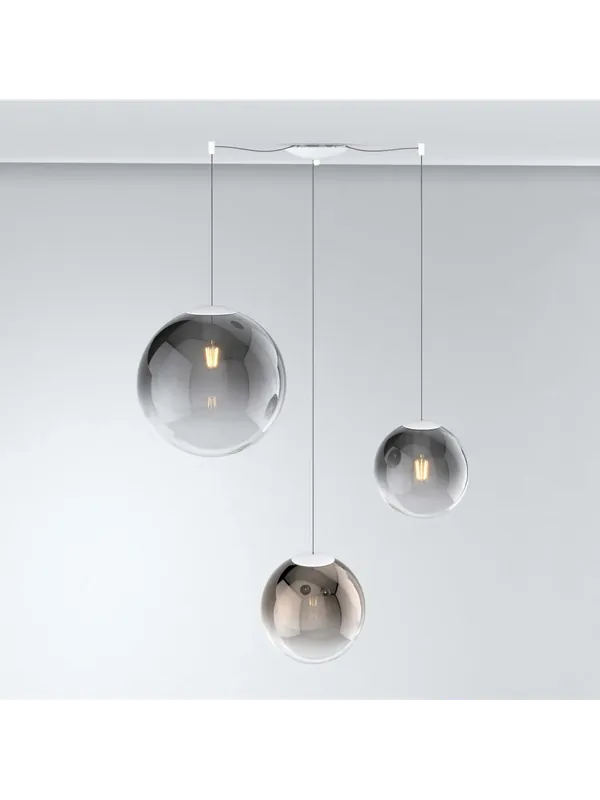 Prezzo Basso Lampadario a sospensione moderno sfere in vetro soffiato a 3 luci tpl 0930
