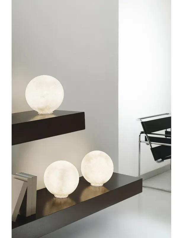 In-Es Artdesign T.Moon 2 lampada da scrivania in nebulite bianca Offerta Speciale