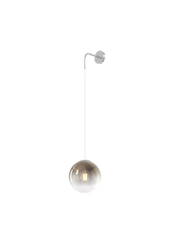 Applique da parete sospeso moderno sfera in vetro bronzo a 1 luce tpl 0927 Direttamente Dal Produttore