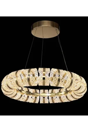 Lampadario a led classico design oro acrilico D.83 cm illuminati Retrò Affare
