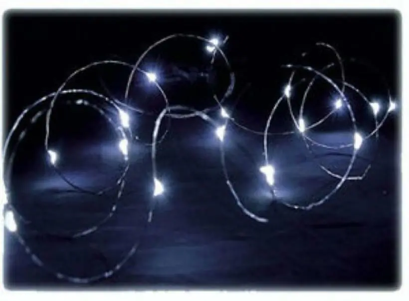 Reso Gratuito GIOCOPLAST 200 MINILUCIOLE LED BIANCO FREDDO SU 20MT FILO DI RAME MODELLABILE 145 16935 14516935