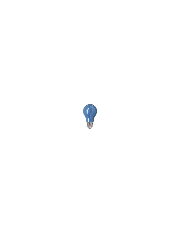 Lampada LED normale goccia colorata blu 6w E27 230v Ultime Pezzi