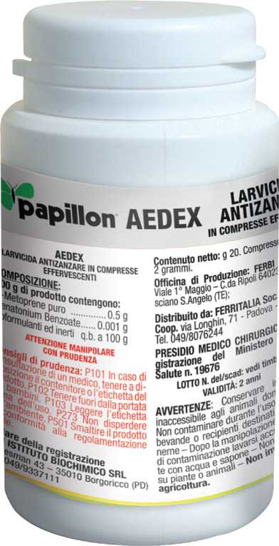 Economico COMPRESSE LARVICIDA ANTIZANZARE PAPILLON 10PZ