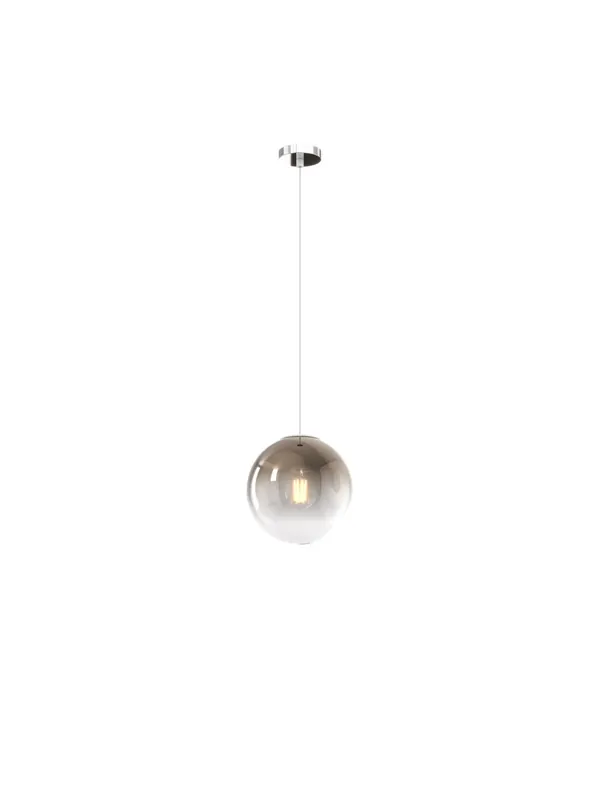 Lampadario a sospensione moderno sfera in vetro bronzo D.20cm tpl 0924 Esclusivo