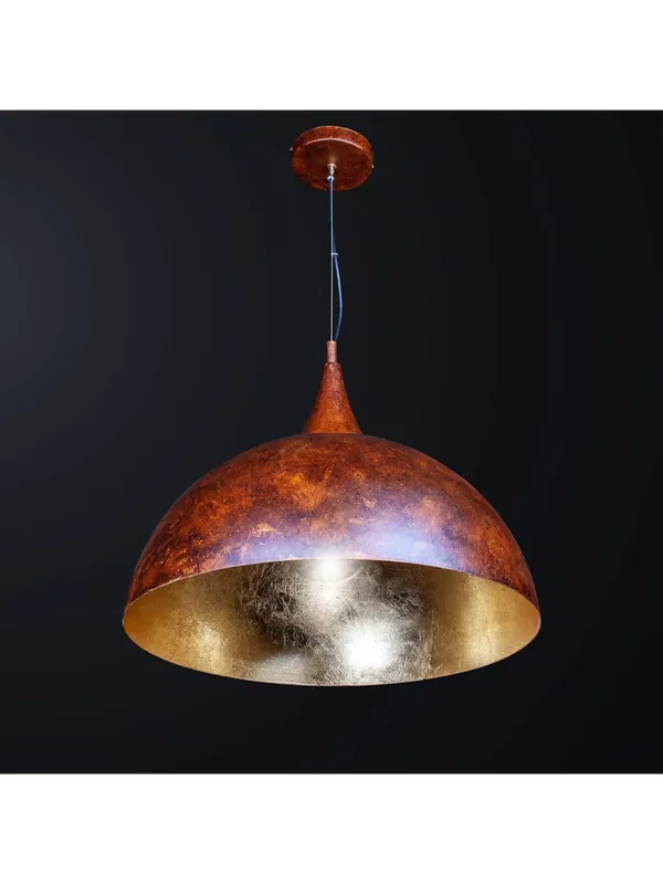 Ultime Pezzi Lampadario a sospensione rustico classico ruggine e foglia oro BGA 3541-s50