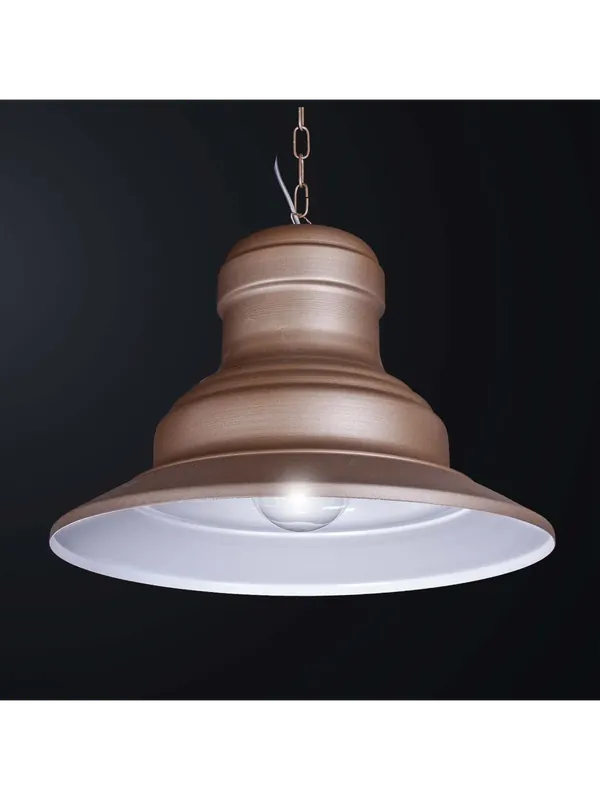 Lampadario sospensione a lampara classica in metallo marrone 1 luce BGA 3535-s50 Novità
