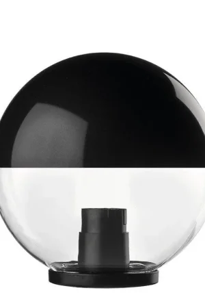 ACRILUX GLOBO DIAMETRO 30CM CALOTTA VERNICIATA NERA 50031 GL/30/VERN Esclusivo