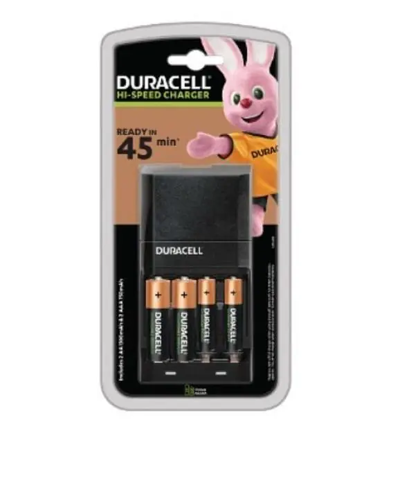 Ultime Pezzi Caricatore ultra veloce Duracell con 2 batteria AA/AAA - CEF27