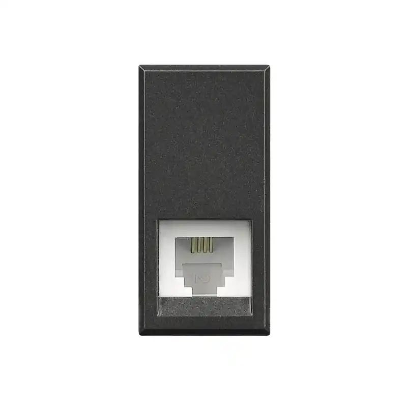 bticino presa telefonica rj11 dati computer incasso frutto 1 modulo nera bticino hs4258/11n Esclusivo