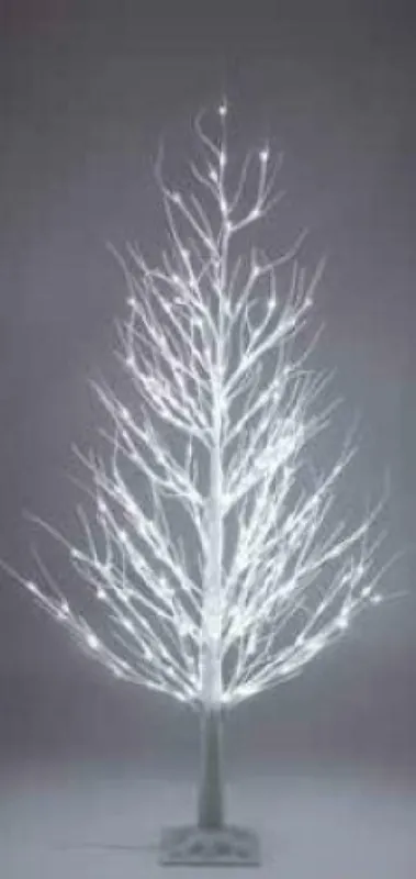 NEW LAMPS ALBERO LED BIANCO 1,5MT CON TELECOMANDO IR PER USO INTERNO 51-271 Offerta Del Giorno