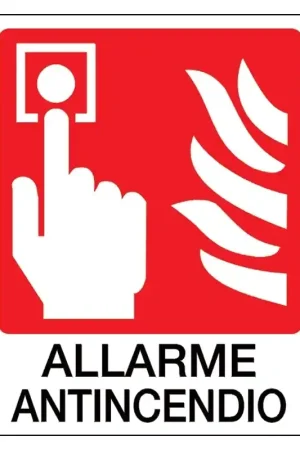 Spedito Oggi sicame ocmei cartello cartello antincendio con disegno e scritta allarme incendio OCMF005 1662 B