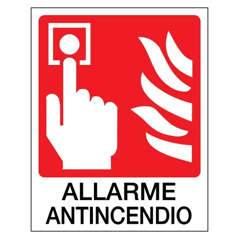 Spedito Oggi sicame ocmei cartello cartello antincendio con disegno e scritta allarme incendio OCMF005 1662 B