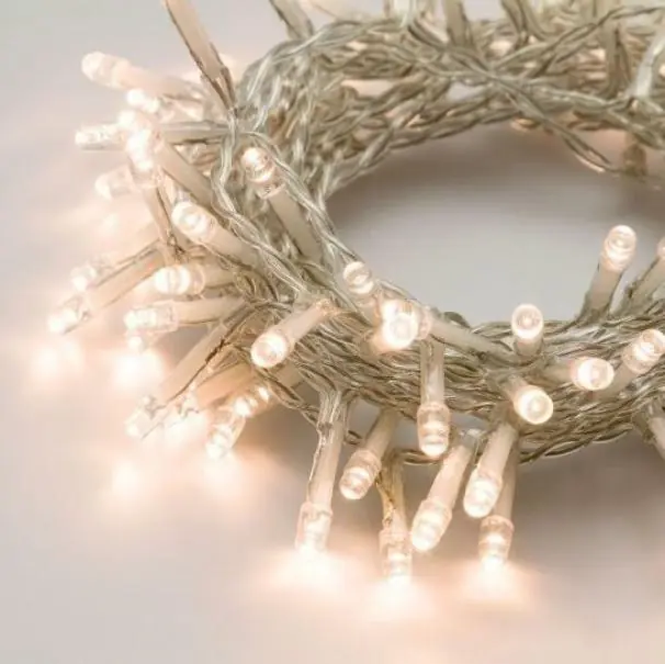 Must-Have NEW LAMPS 50 MINI LED A BATTERIA LUCE CALDA CAVO TRASPARENTE 5MT USO ESTERNO/INTERNO 51-056