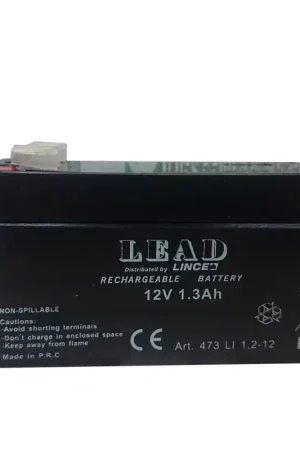 lince batteria al piombo 12v 1,2ah lince 473 Consegna Rapida