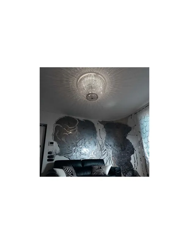 Marchetti Helios PL 37 plafoniera moderna in cristallo diametro 37 cm Spedizione Espresso