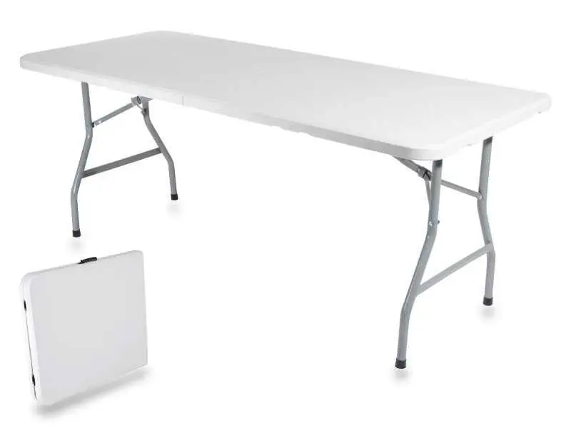 TAVOLO CATERING cm 75x180 BIANCO Prezzo Ridotto