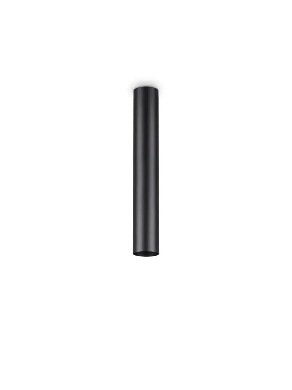 Plafoniera a cilindro moderno design nero h40cm DL1871 Occasione